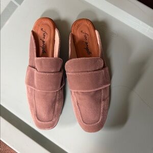 Free People Velvet Slides
